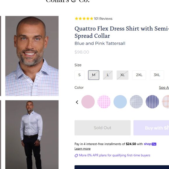 Men’s Collars & Co Button-Down Shirts - Picture 5 of 7